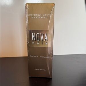 Light Brown Hair Dye Shampoo - Light Brown-Nova Hair